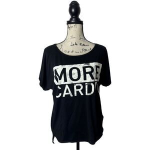 Domyos Black “More Cardio” Graphic Workout T-Shirt Women’s Small/Medium Activewe